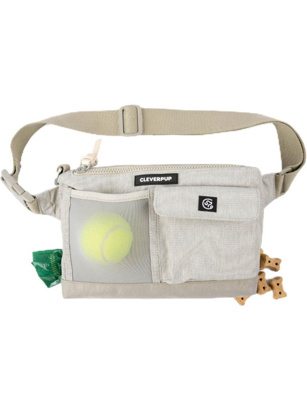 Hands-Free 2-in-1 Dog Walking Bag - Versatile, Stylish, Sand Color, Perfect for